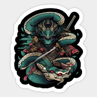 samurai dragon Sticker